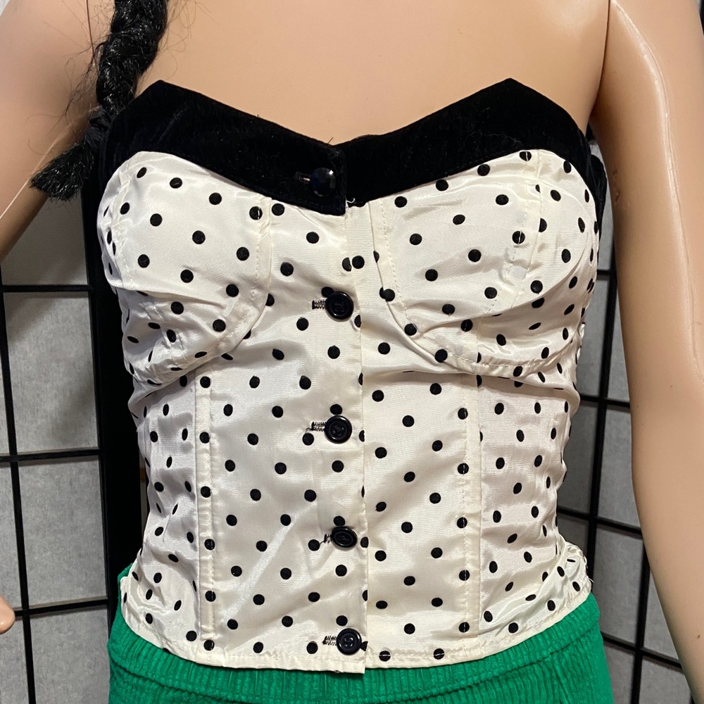 Vintage Polka Dot Bustier